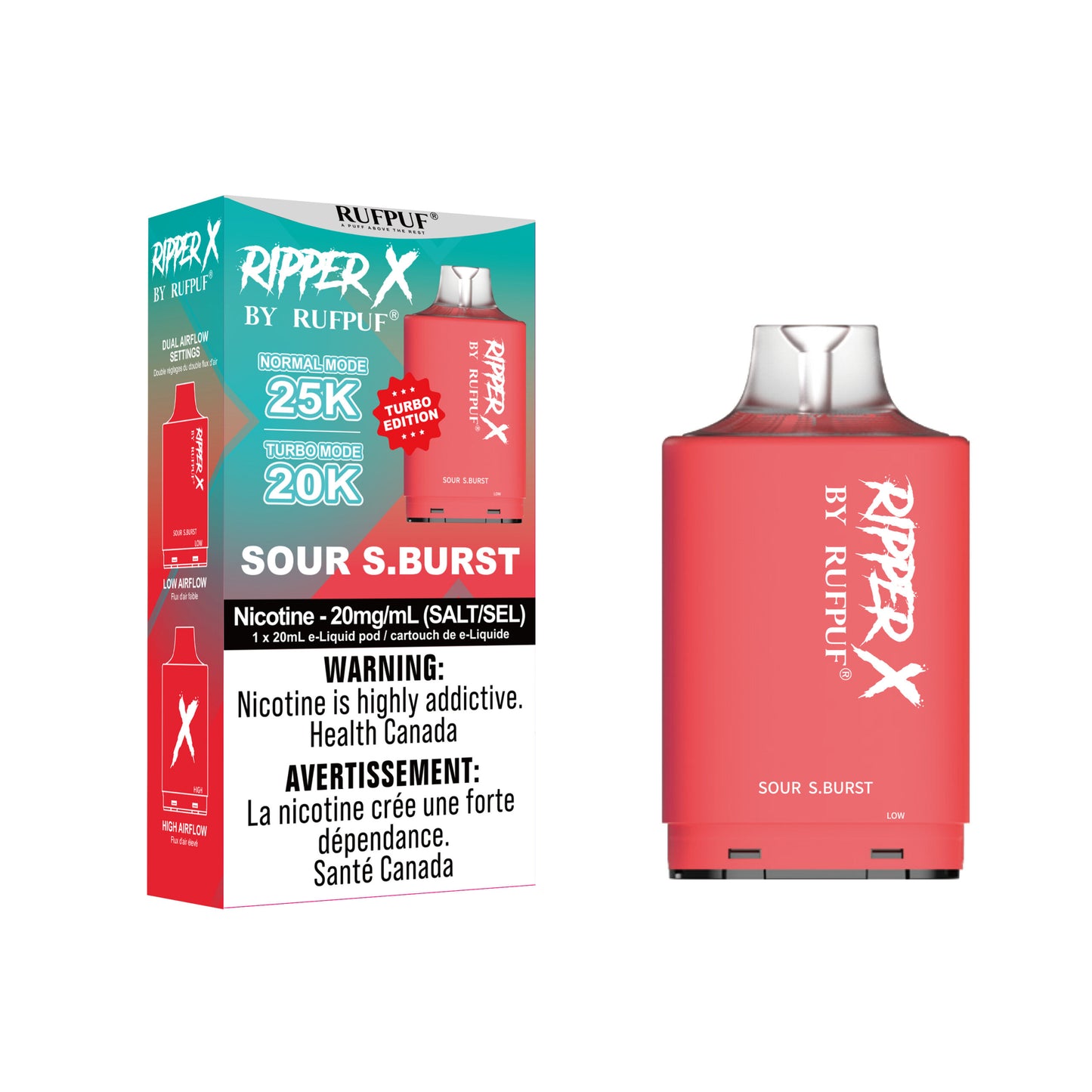 SOUR S.BURST Ripper X 25k (20mg/ML / 5PCs)