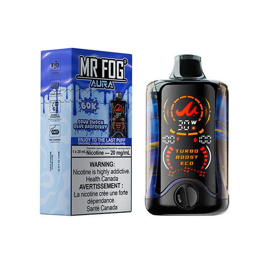 MR FOG AURA 60K - Sour Shock Blue Raspberry
