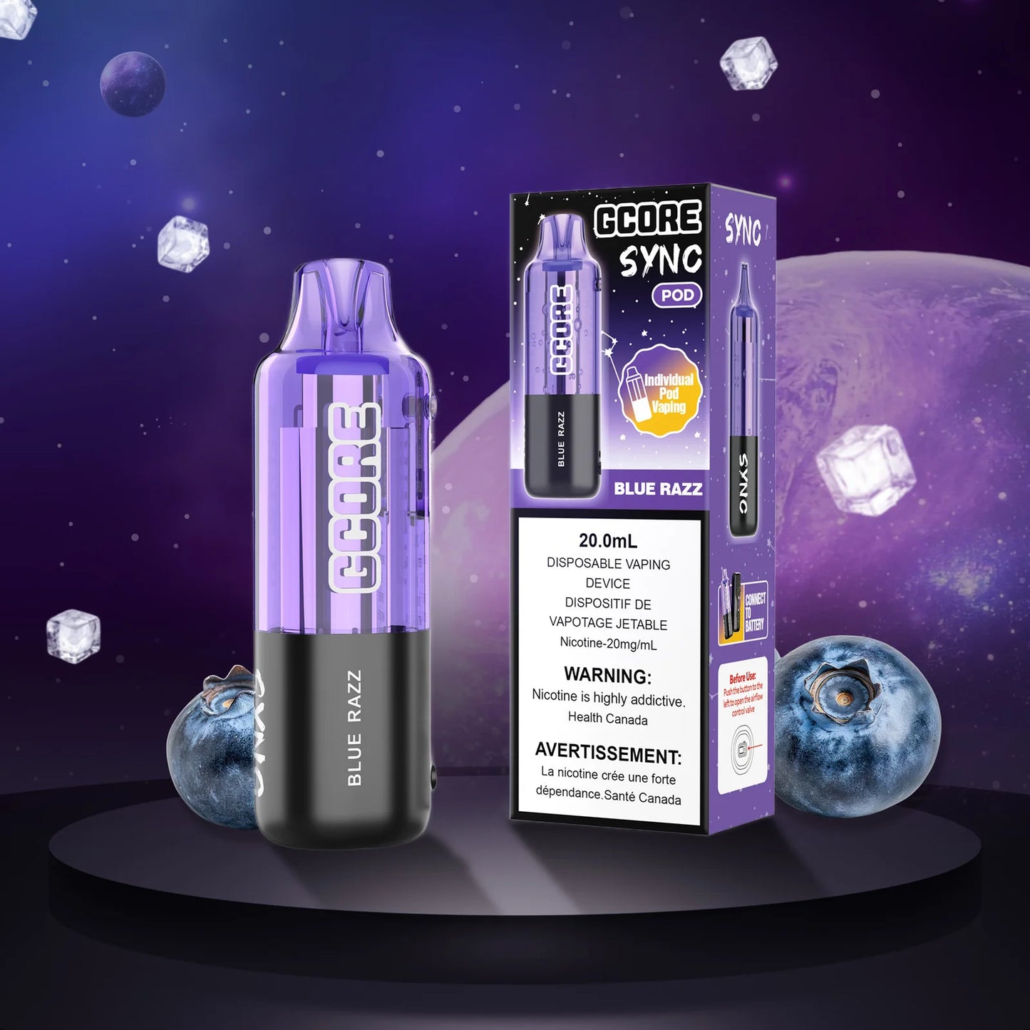 Gcore Sync Pod - Blue Razz