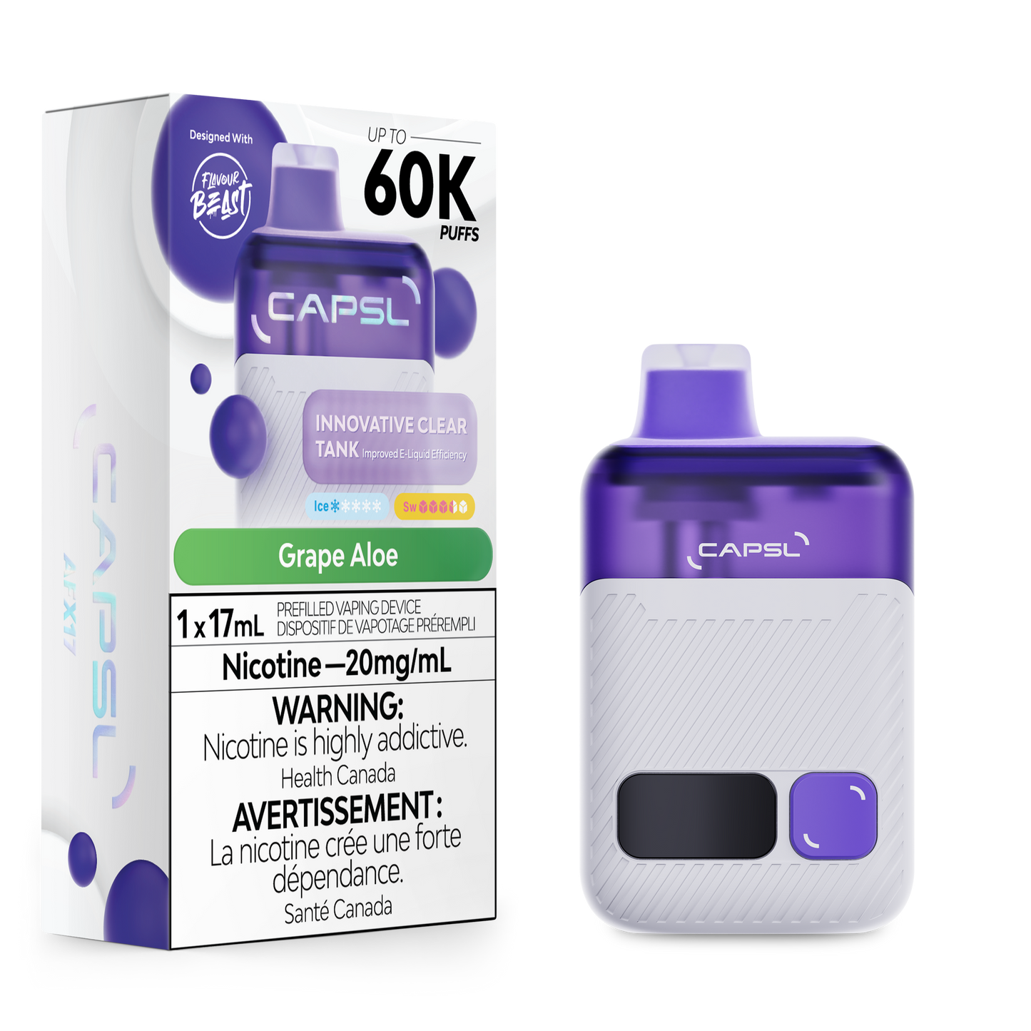 CAPSL AFX17 Disposable - Grape Aloe