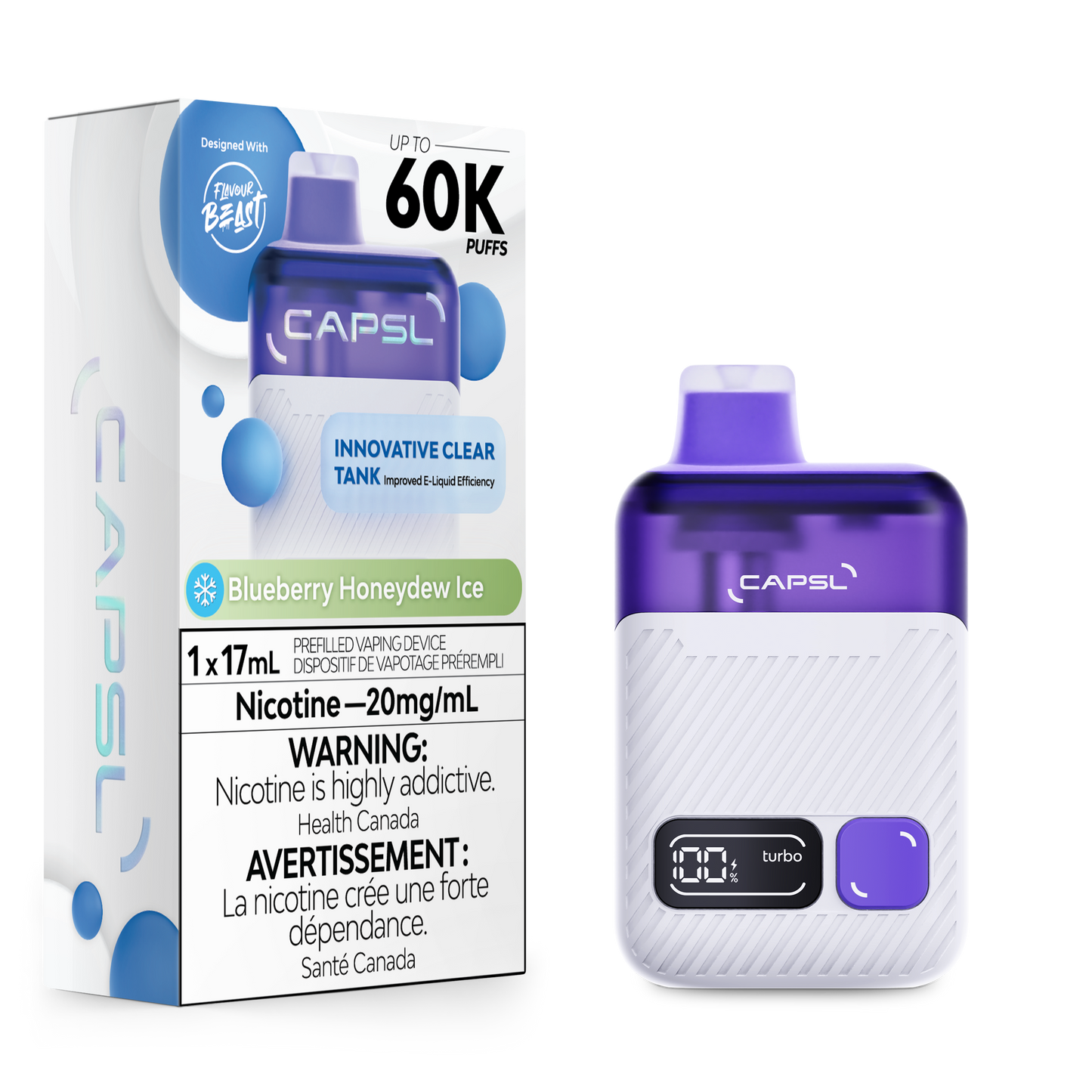 CAPSL AFX17 Disposable - Blueberry Honeydew Ice