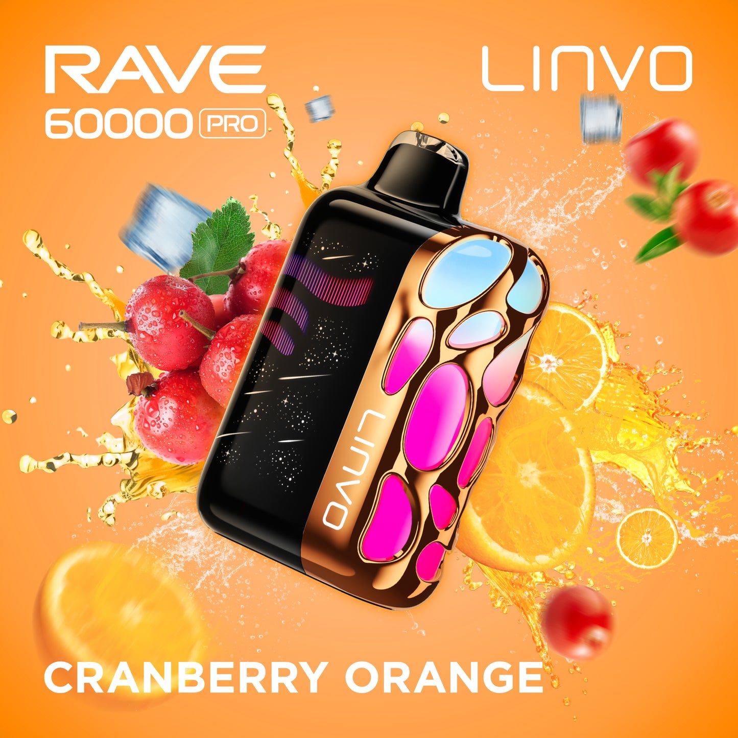 Linvo Rave 60000 Pro - Cranberry Orange