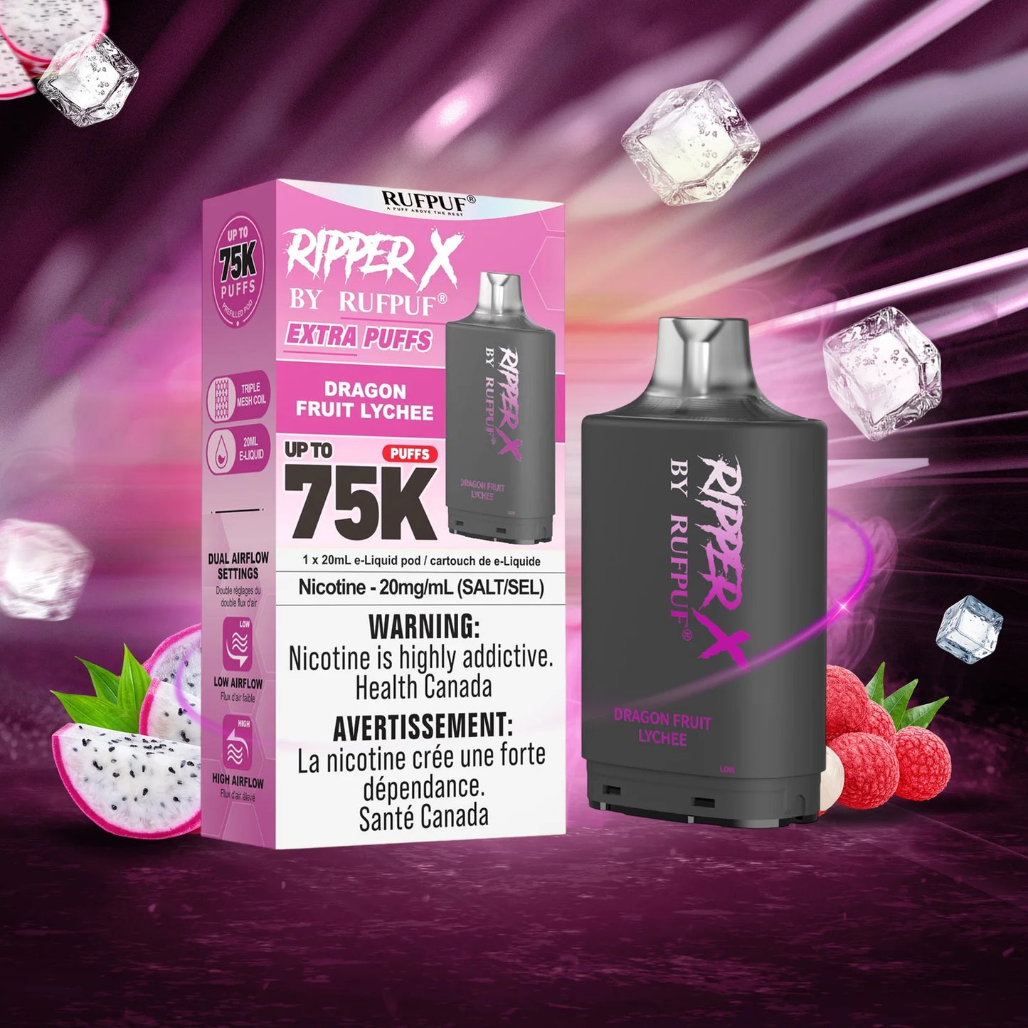Ripper X 75K - Dragon Fruit Lychee