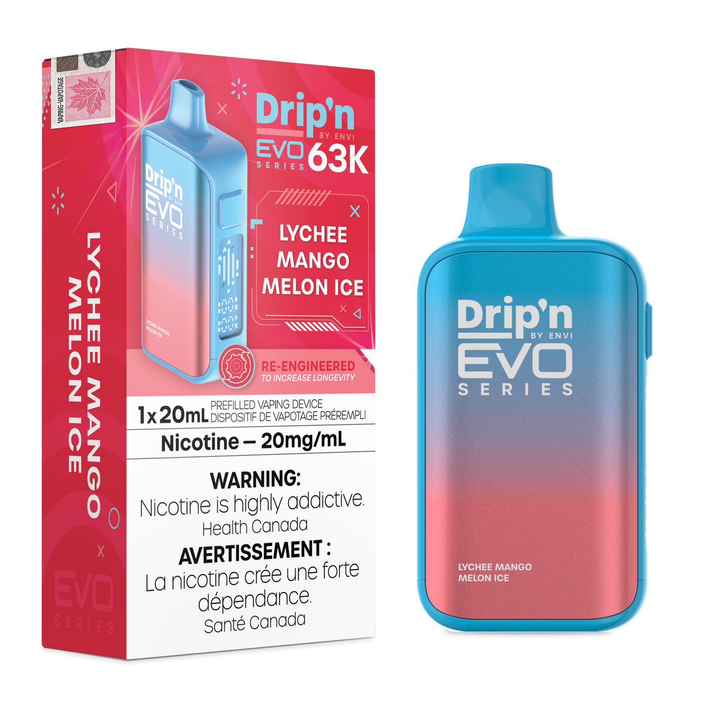 Drip'n by Envi EVO 63K - Lychee Mango Melon Ice
