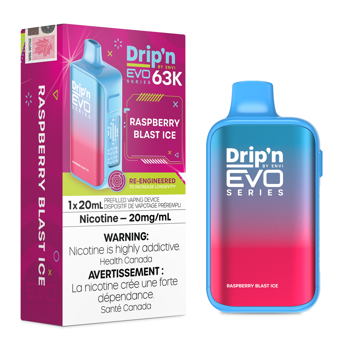 Drip'n by Envi EVO 63K - Raspberry Blast Ice