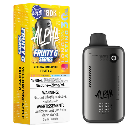 Flavour Beast Alpha Disposable - Yellow Pineapple Fruity G