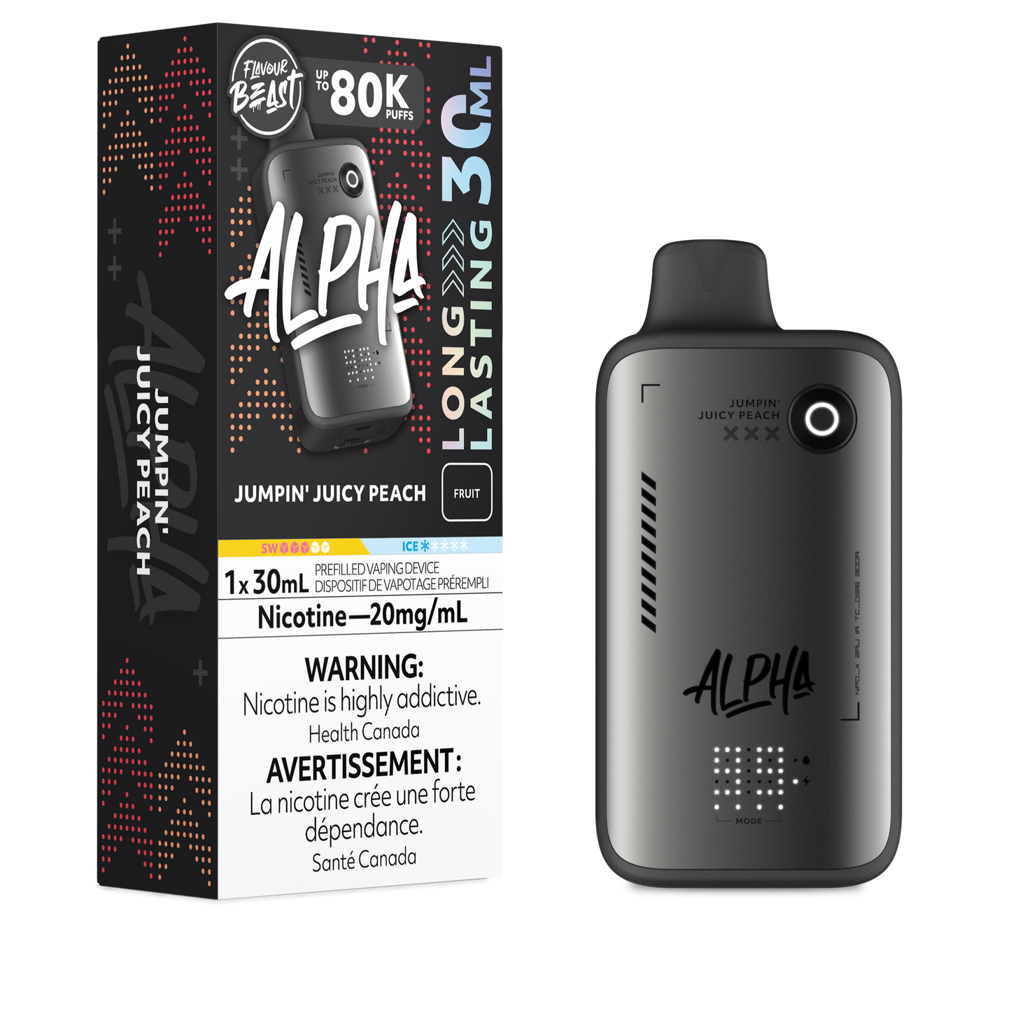 Flavour Beast Alpha Disposable - Jumpin' Juicy Peach