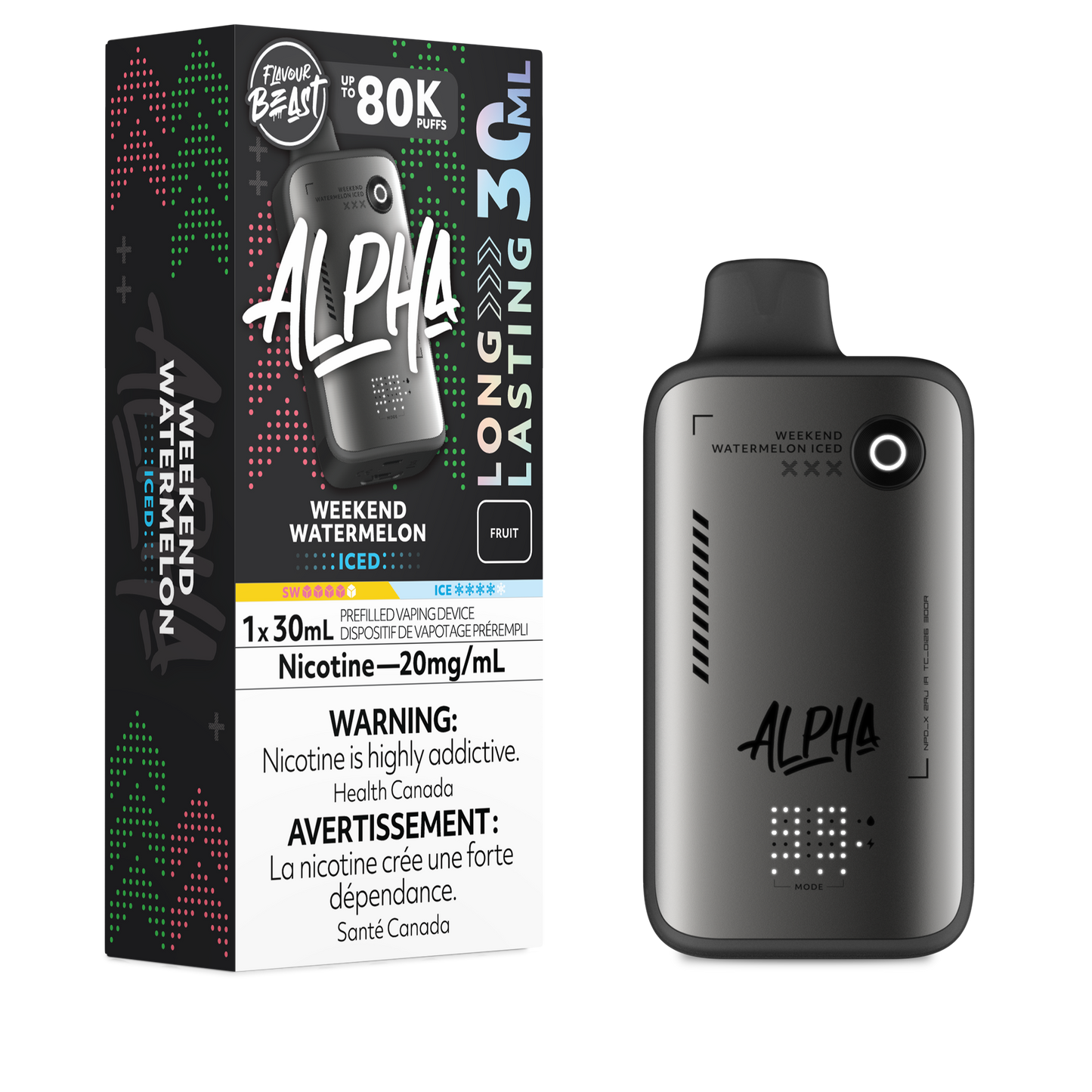Flavour Beast Alpha Disposable - Weekend Watermelon Iced