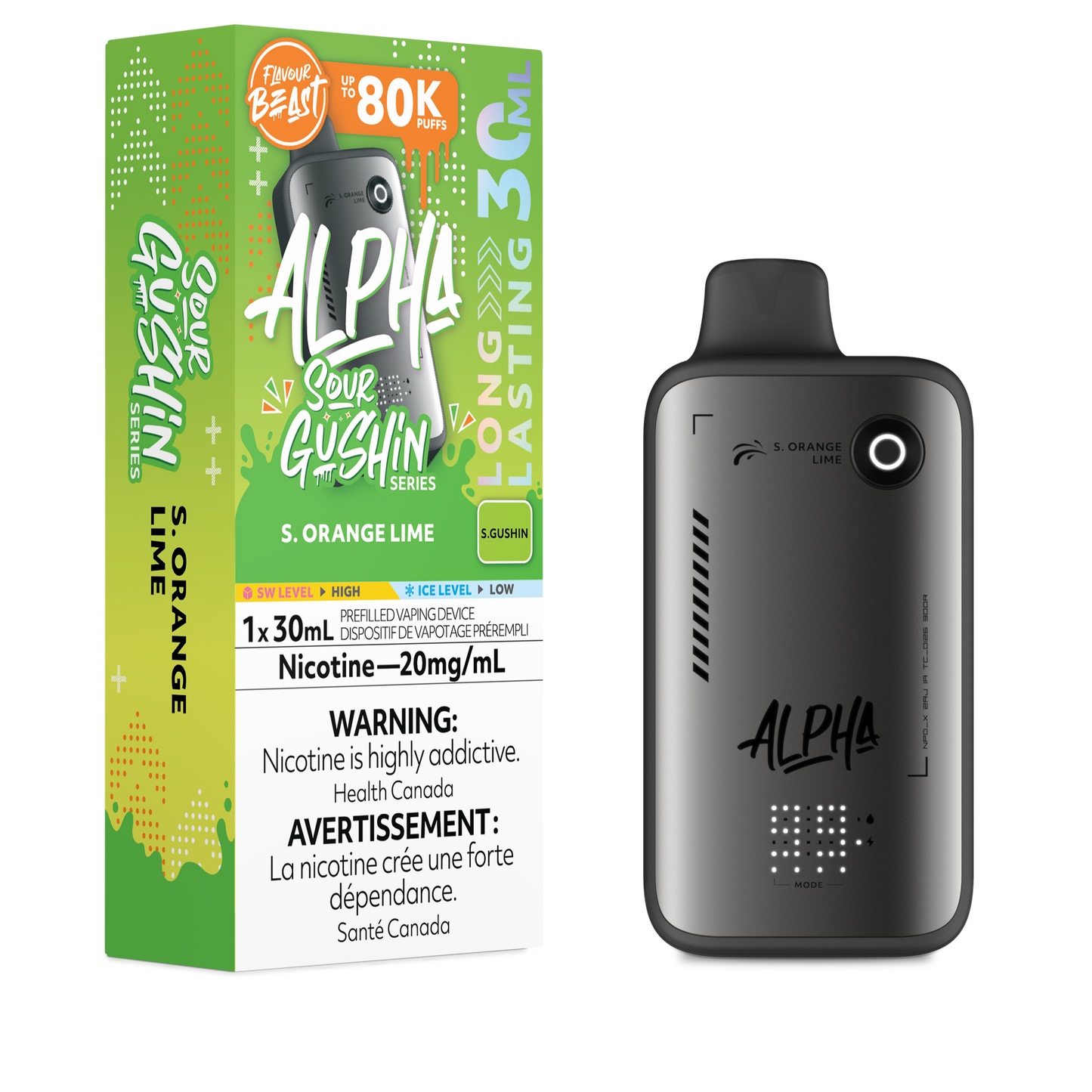 Flavour Beast Alpha Disposable - S. Orange Lime