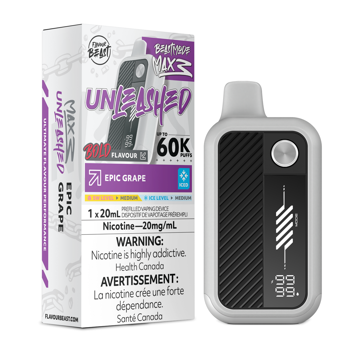 Flavour Beast Beast Mode Max 3 - Epic Grape Iced
