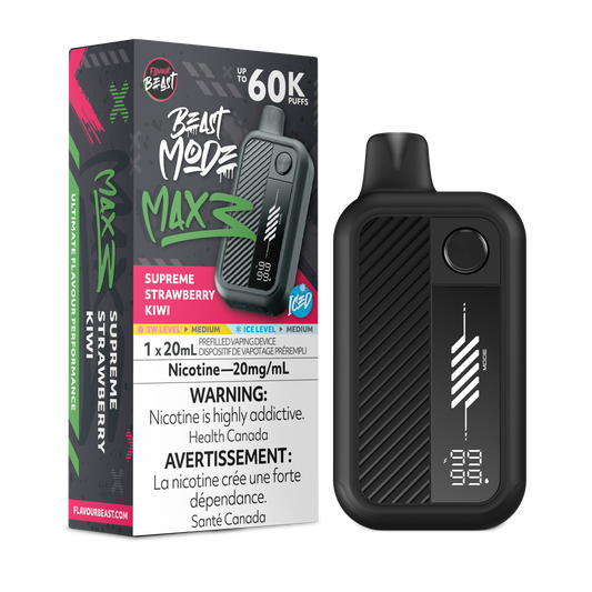 Flavour Beast Beast Mode Max 3 - Supreme Strawberry Kiwi Iced