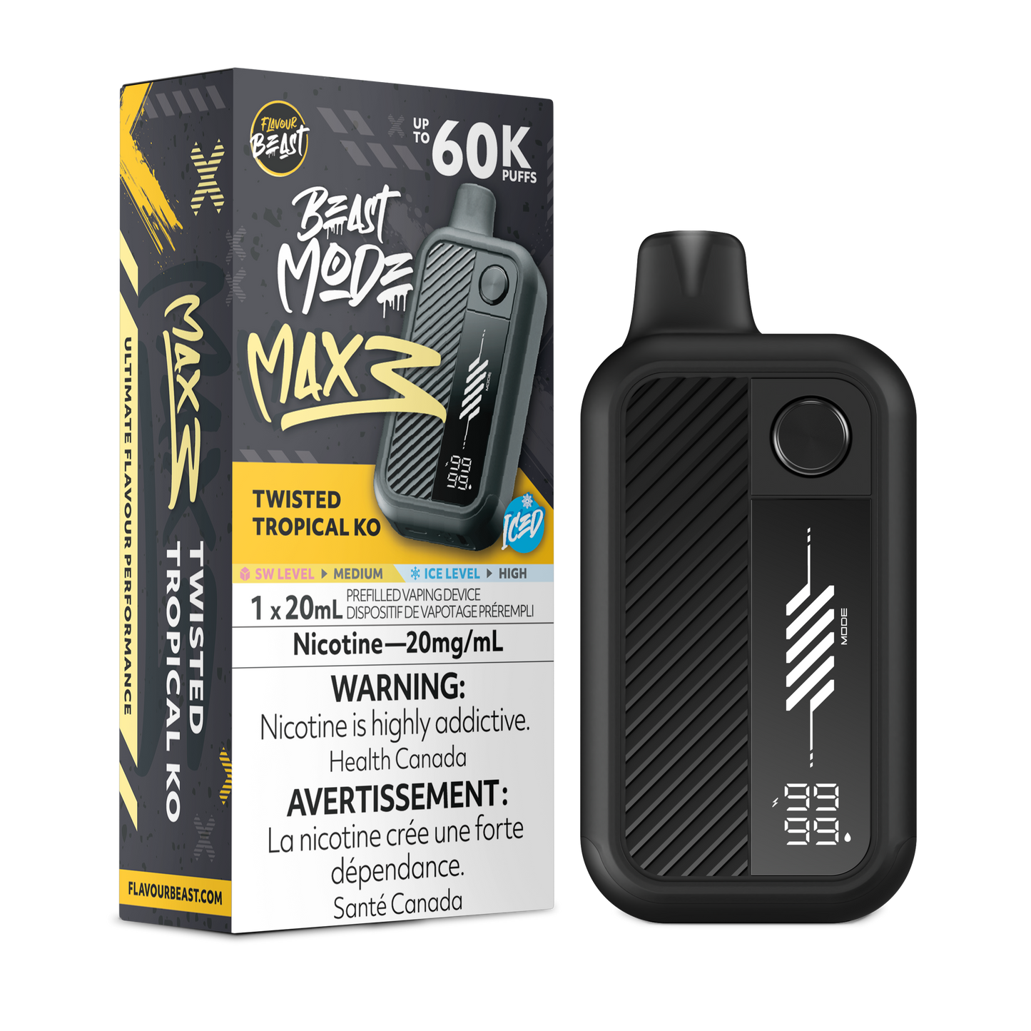 Flavour Beast Beast Mode Max 3 - Twisted Tropical KO Iced