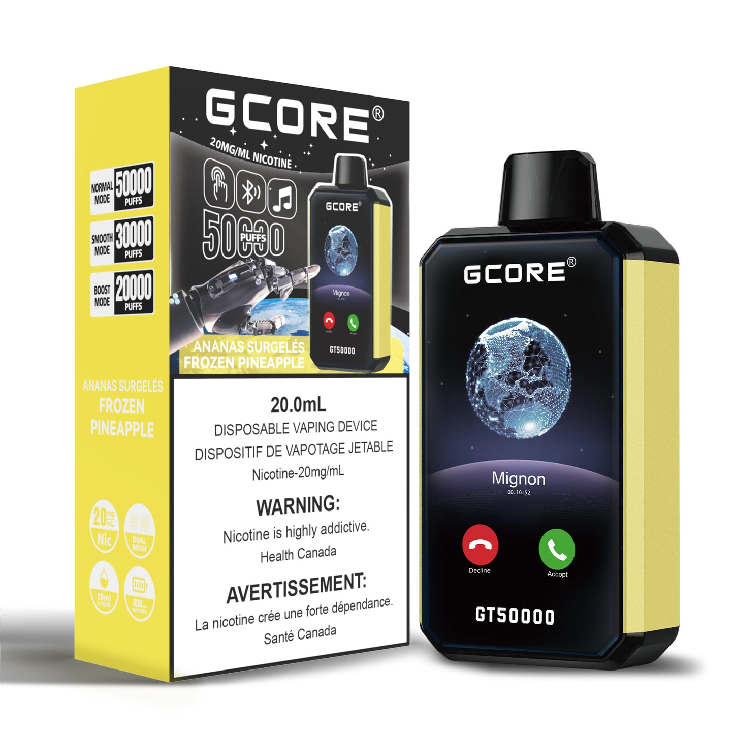 GT 50K - Frozen Pineapple (20mg/ML)