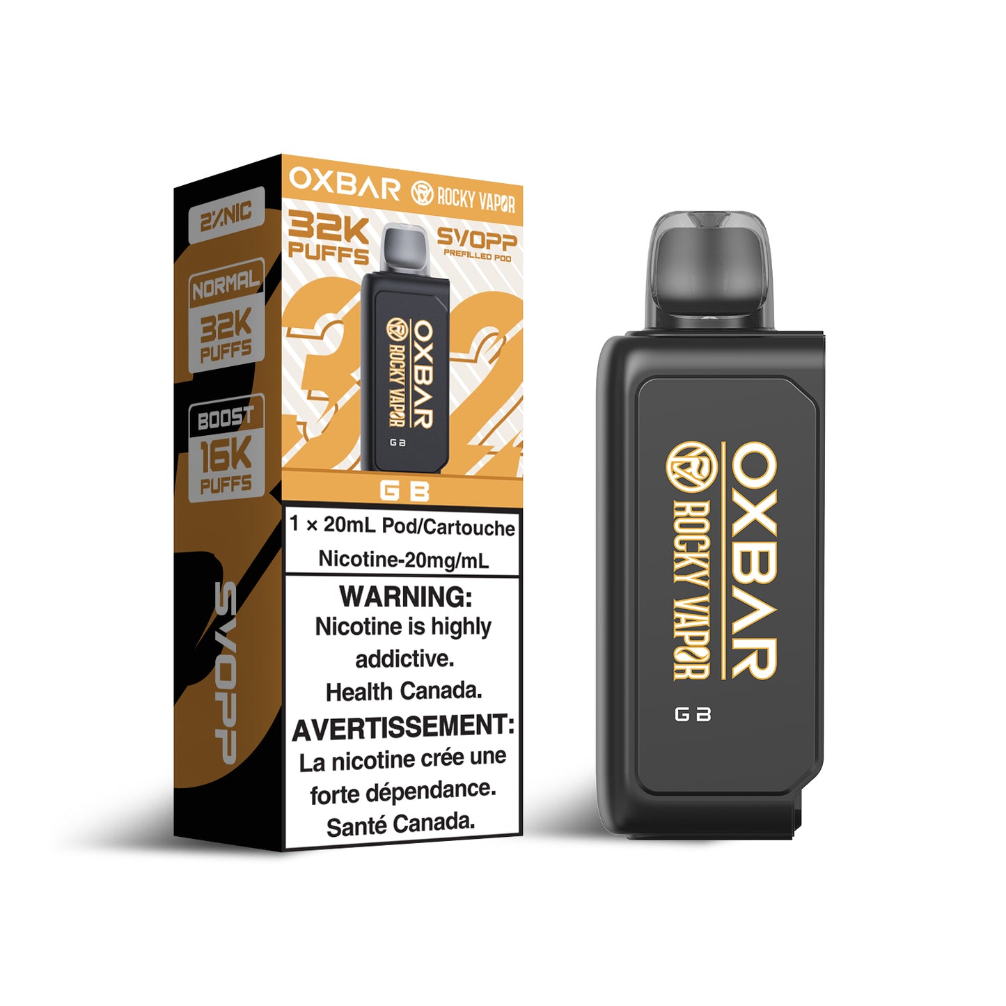 Svopp Rocky Vapor Oxbar (32K) - GB