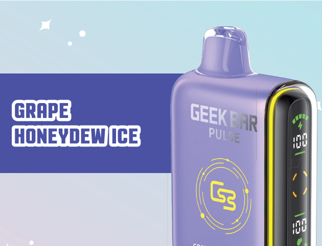 GEEK BAR PULSE DISPOSABLE - GRAPE HONEYDEW ICE