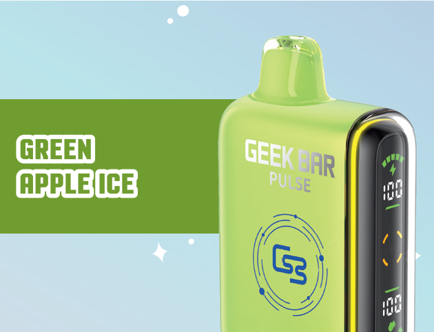 GEEK BAR PULSE DISPOSABLE - GREEN APPLE ICE