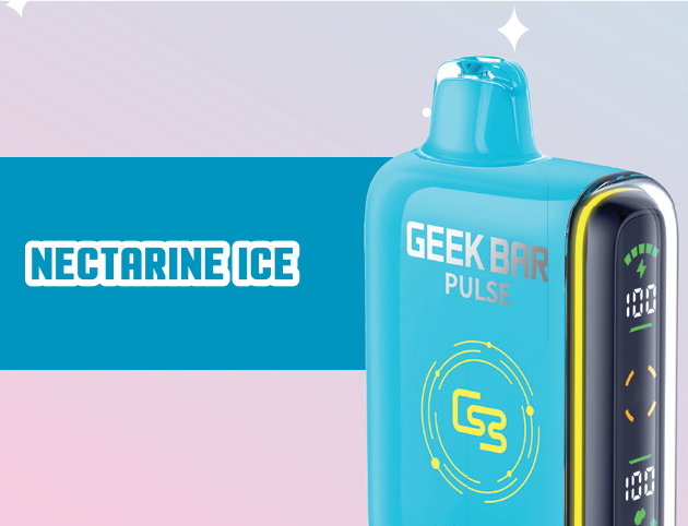 GEEK BAR PULSE DISPOSABLE - PEACH NECTARINE ICE