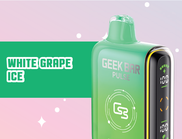 GEEK BAR PULSE DISPOSABLE - WHITE GRAPE ICE