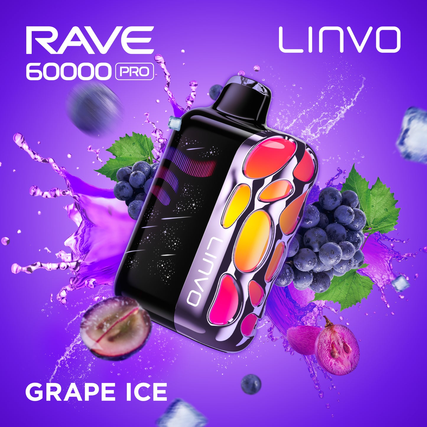 Linvo Rave 60000 Pro - Grape Ice