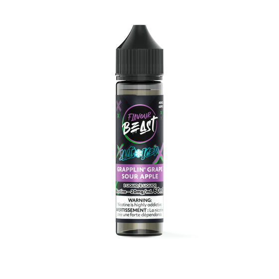 Flavour Beast E-Liquid (20mg/60mL) - Grapplin' Grape Sour Apple