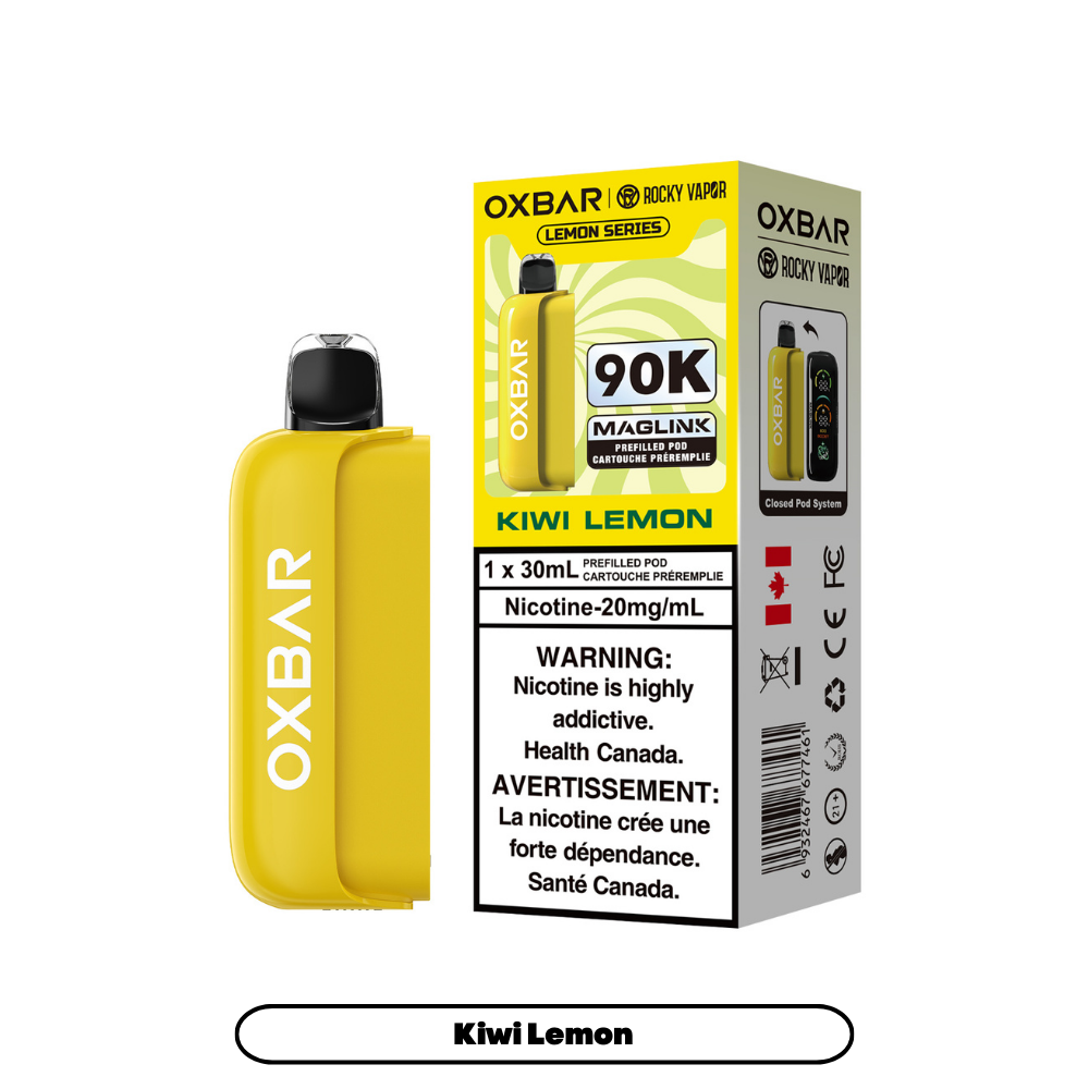 Rocky Vapor Oxbar Maglink PODS - Kiwi Lemon (Lemon Series)