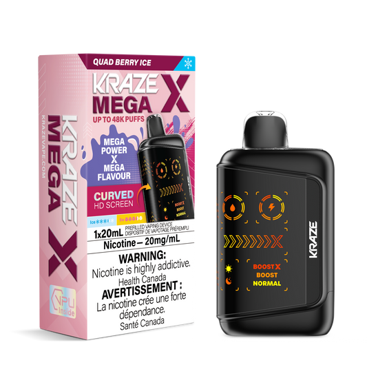 Kraze Mega X - Quad Berry Ice