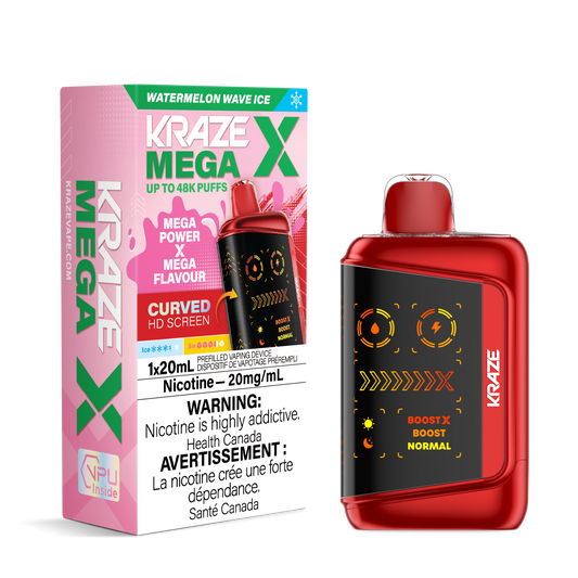 Kraze Mega X - Watermelon Wave Ice
