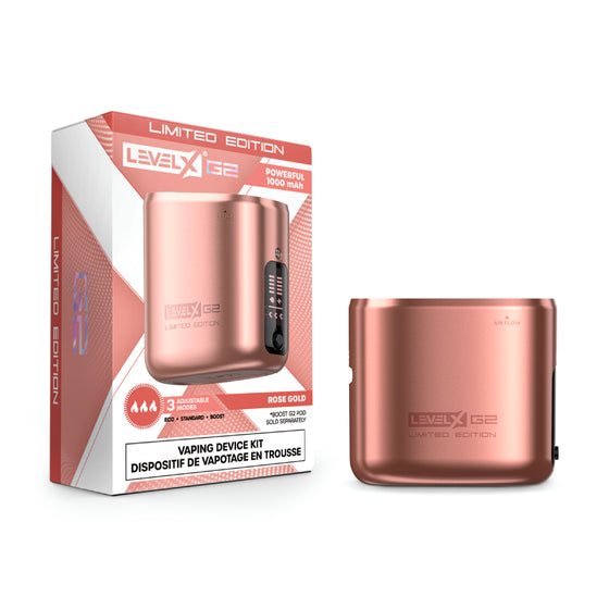 Level X Boost G2 Base 1000 Device Kit Limited Edition - Rose Gold