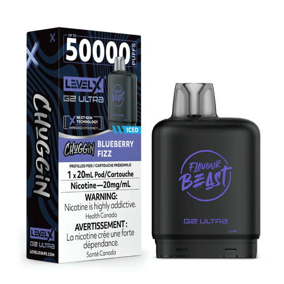 Level X Flavour Beast Chuggin' G2 Ultra - Blueberry Fizz (ICED)
