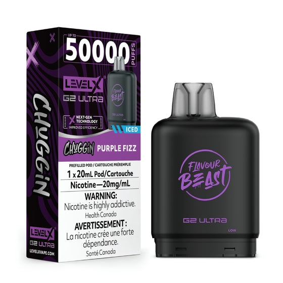 Level X Flavour Beast Chuggin' G2 Ultra - Purple Fizz (ICED)