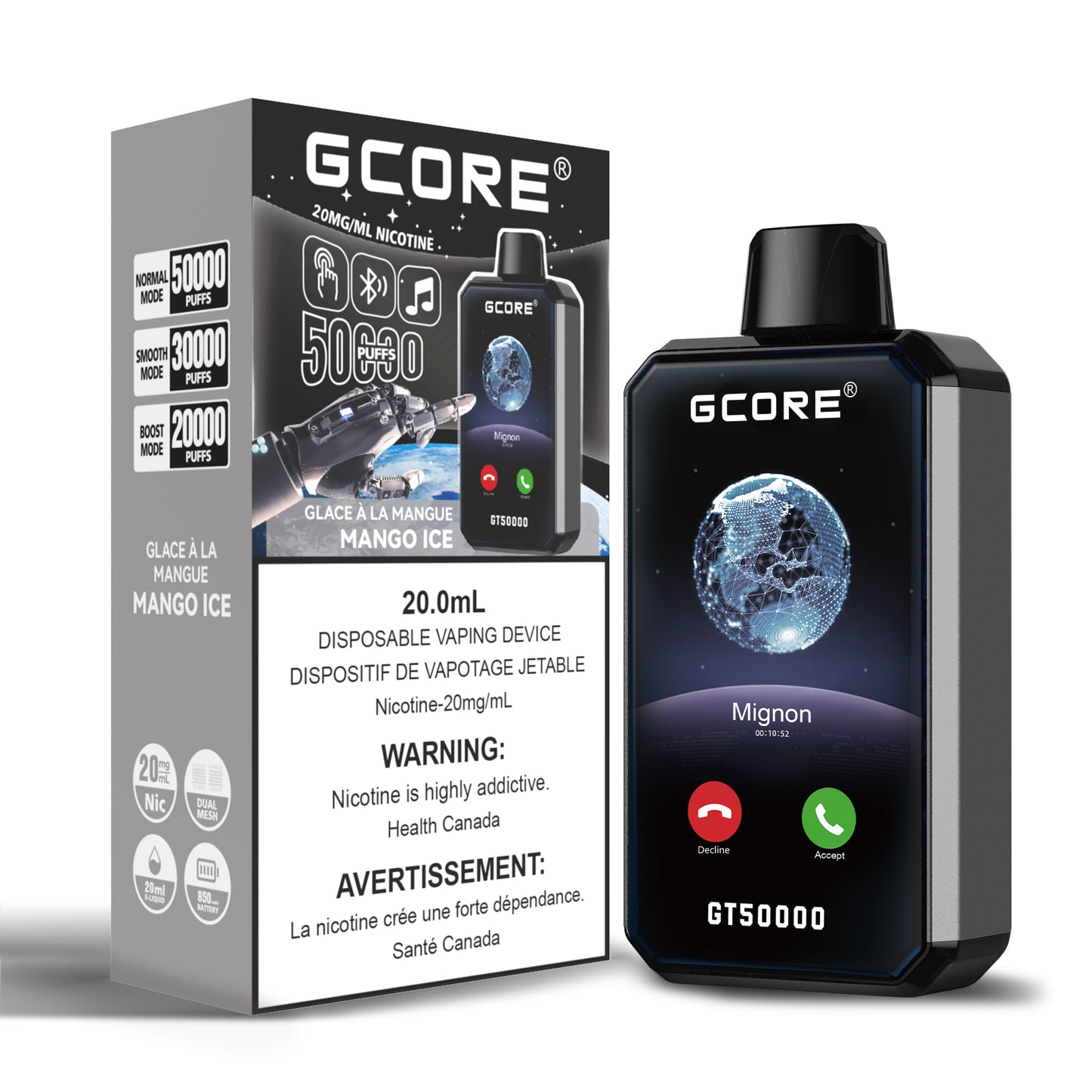 GT 50K - Mango Ice (20mg/ML)