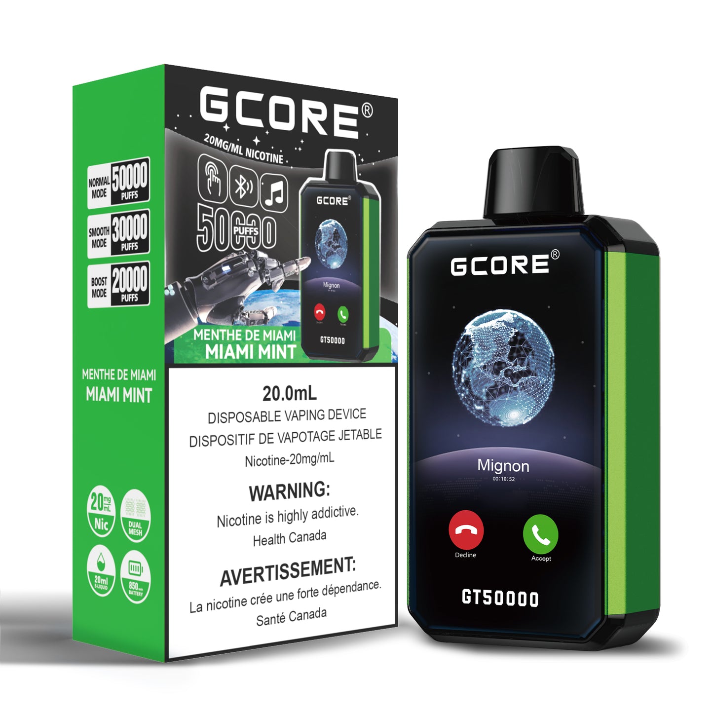 GT 50K - Miami Mint (20mg/ML)