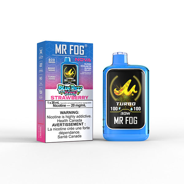 MR FOG NOVA BLUE RAZZ STEEZY - STRAWBERRY