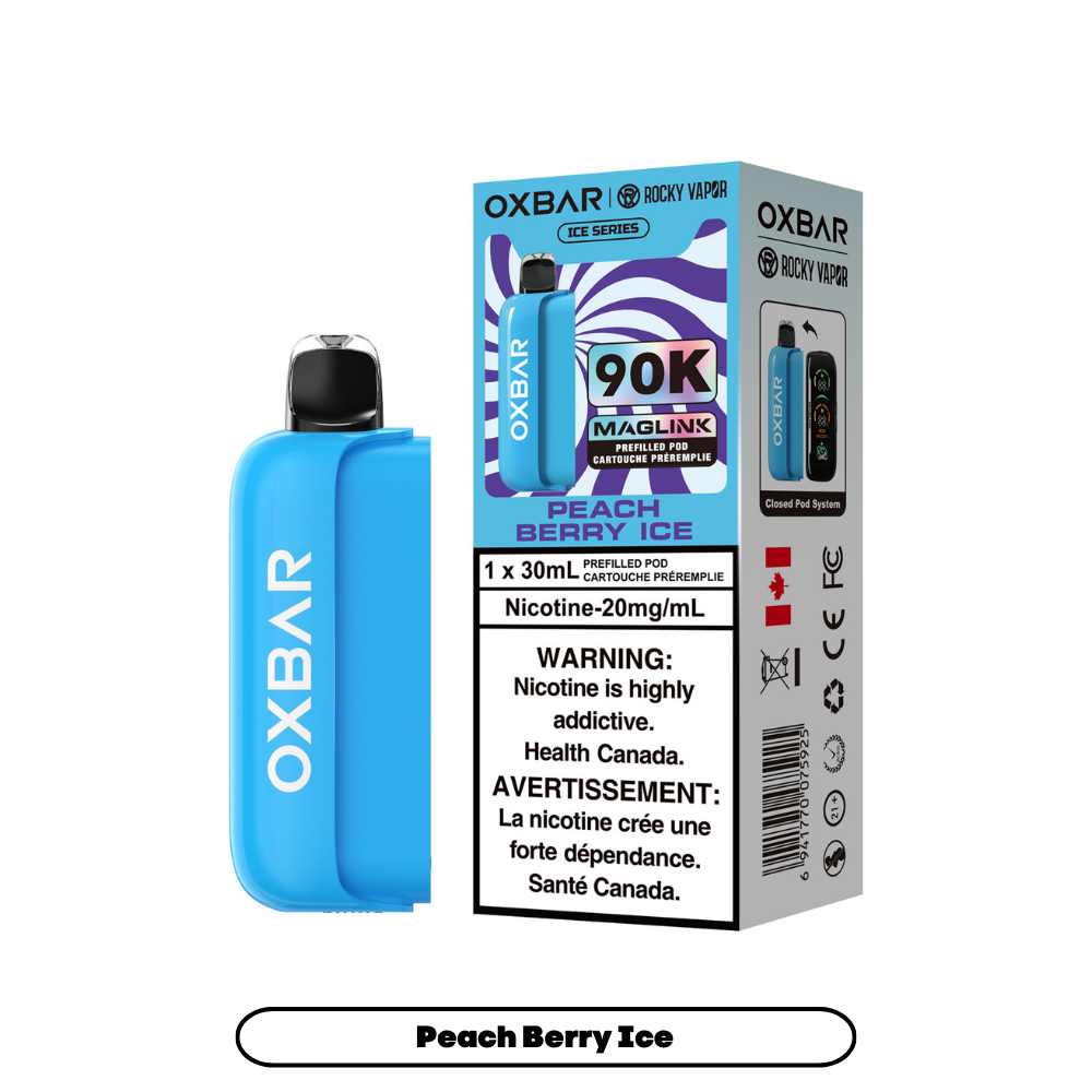 Rocky Vapor Oxbar Maglink PODS - Peach Berry Ice (Ice Series)