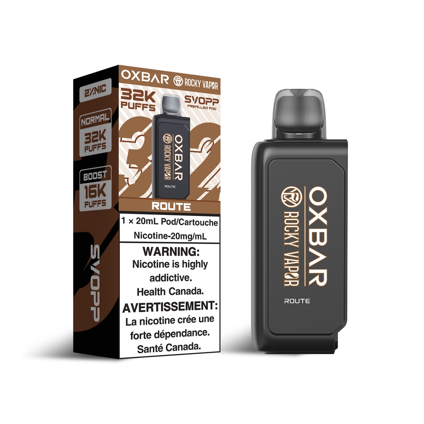 Svopp Rocky Vapor Oxbar (32K) - Route