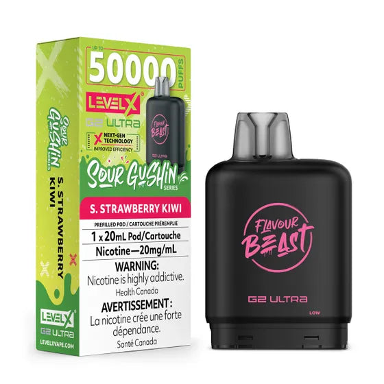 Level X Flavour Beast Chuggin' G2 Ultra - Sour Gushin S. Strawberry Kiwi