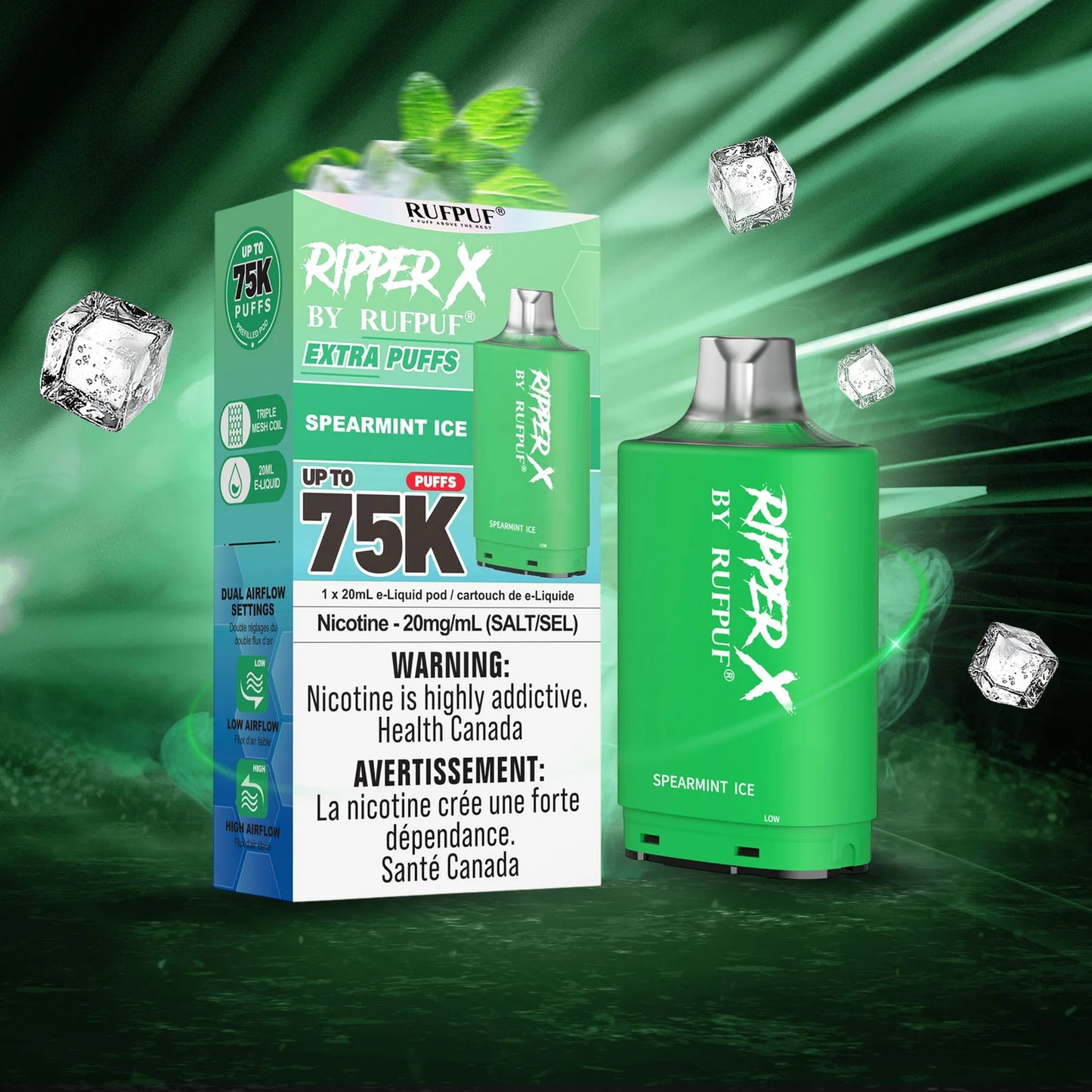 Ripper X 75K - Spearmint Ice