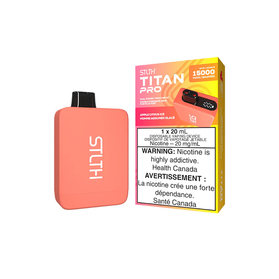 STLTH TITAN PRO DISPOSABLE - APPLE CITRUS ICE (5PCS/CTN)