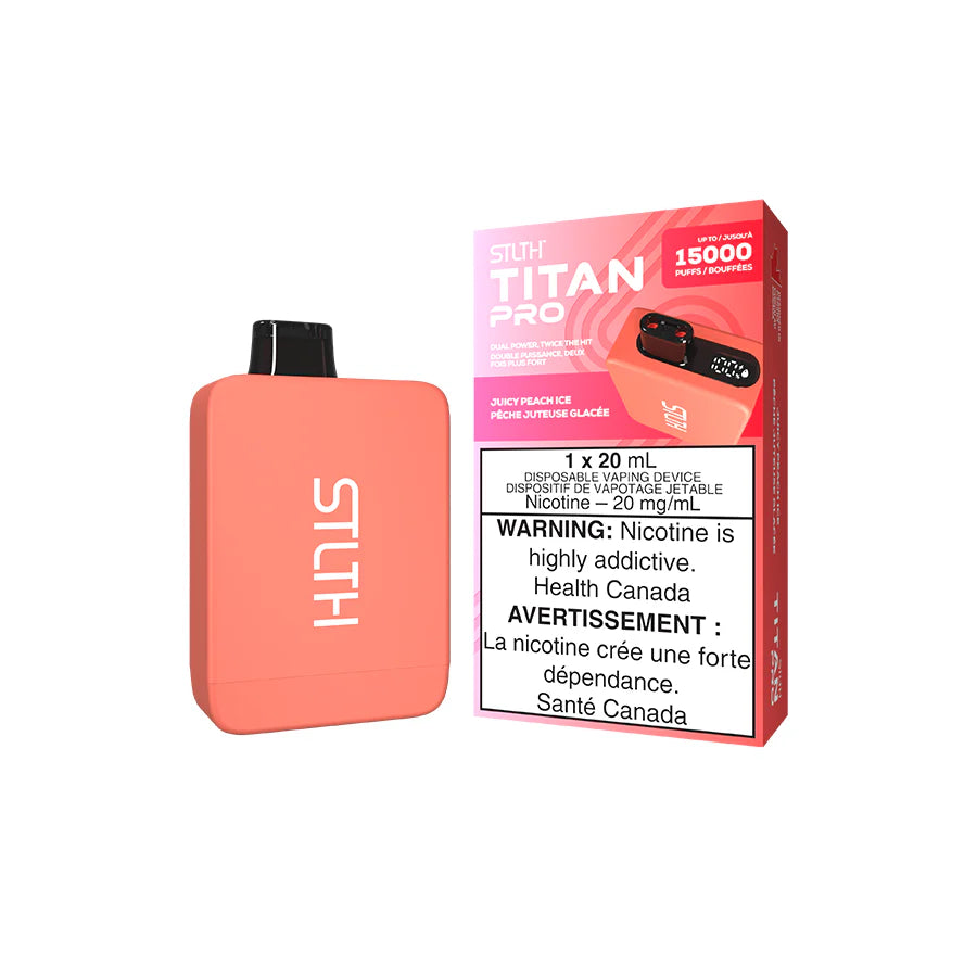 STLTH TITAN PRO DISPOSABLE - JUICY PEACH ICE (5PCS/CTN)