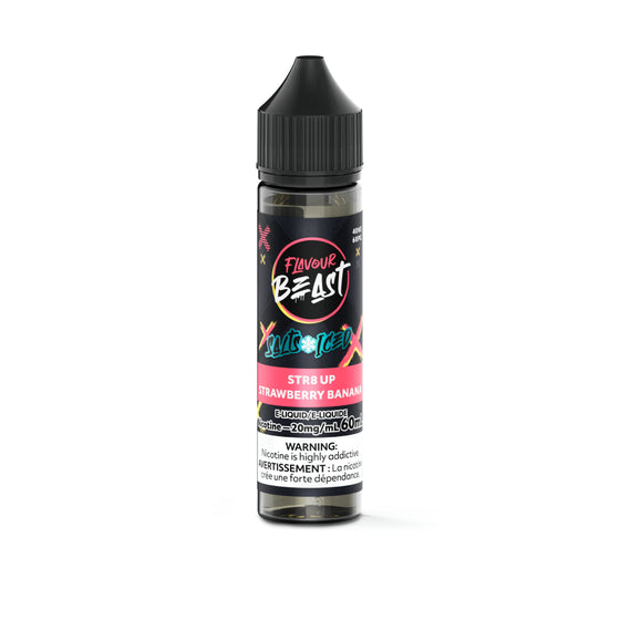 Flavour Beast E-Liquid (20mg/60mL) - STR8 UP Strawberry Banana (ICED)