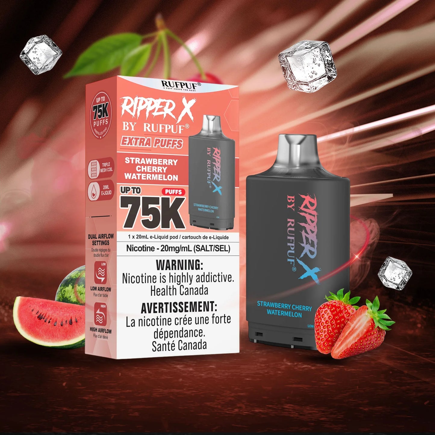 Ripper X 75K - Strawberry Cherry Watermelon