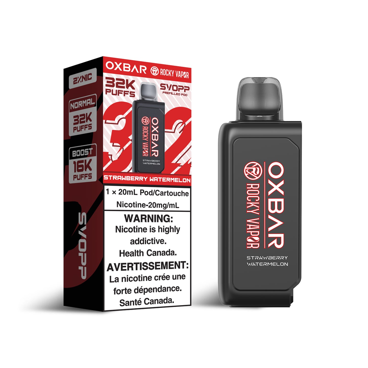 Svopp Rocky Vapor Oxbar (32K) - Strawberry Watermelon
