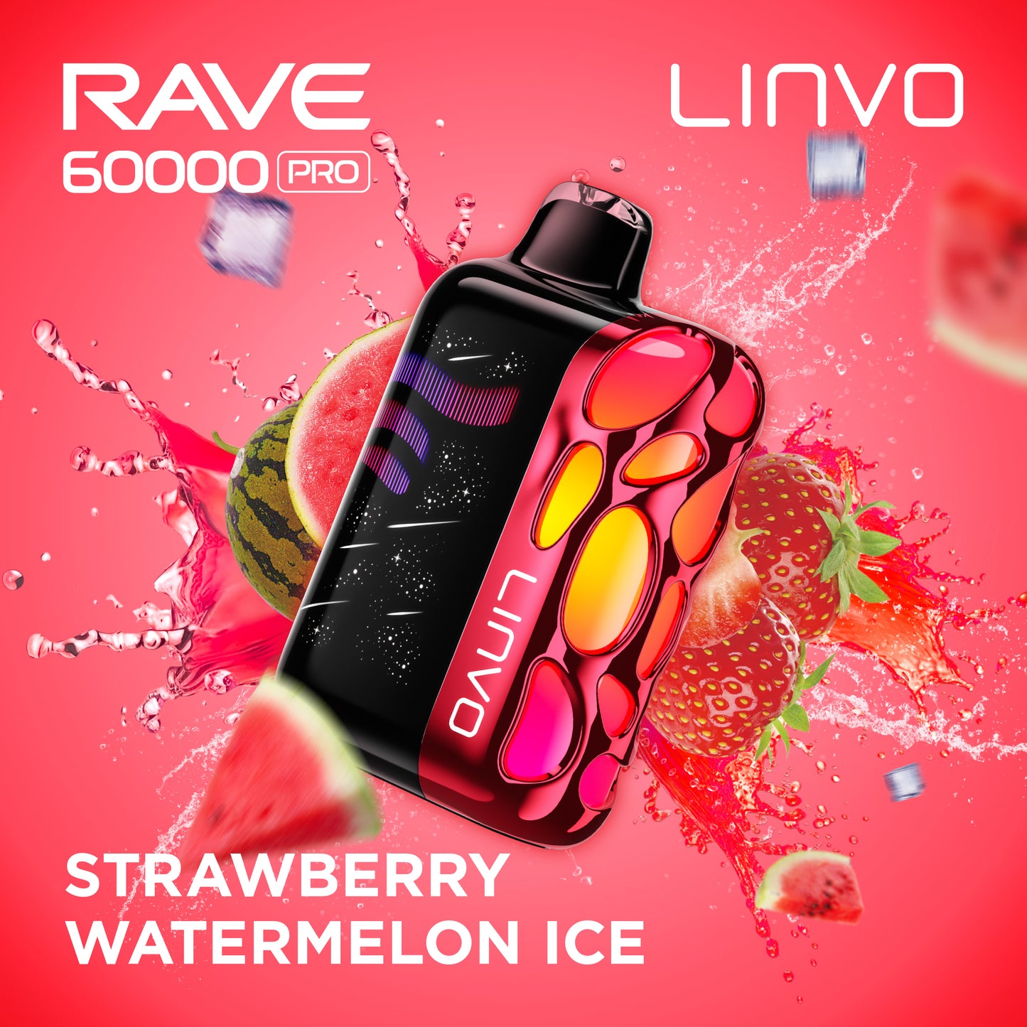 Linvo Rave 60000 Pro - Strawberry Watermelon Ice
