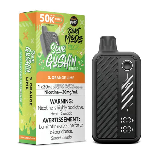 Flavour Beast Beast Mode Max 2 Disposable - Sour Gushin S. Orange Lime