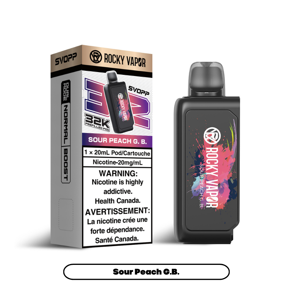 Rocky Vapor Svopp (32K) - Sour Peach G.B.