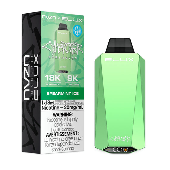 NVZN Elux Cyberover 18K Disposable - Spearmint Ice 5pc/Carton