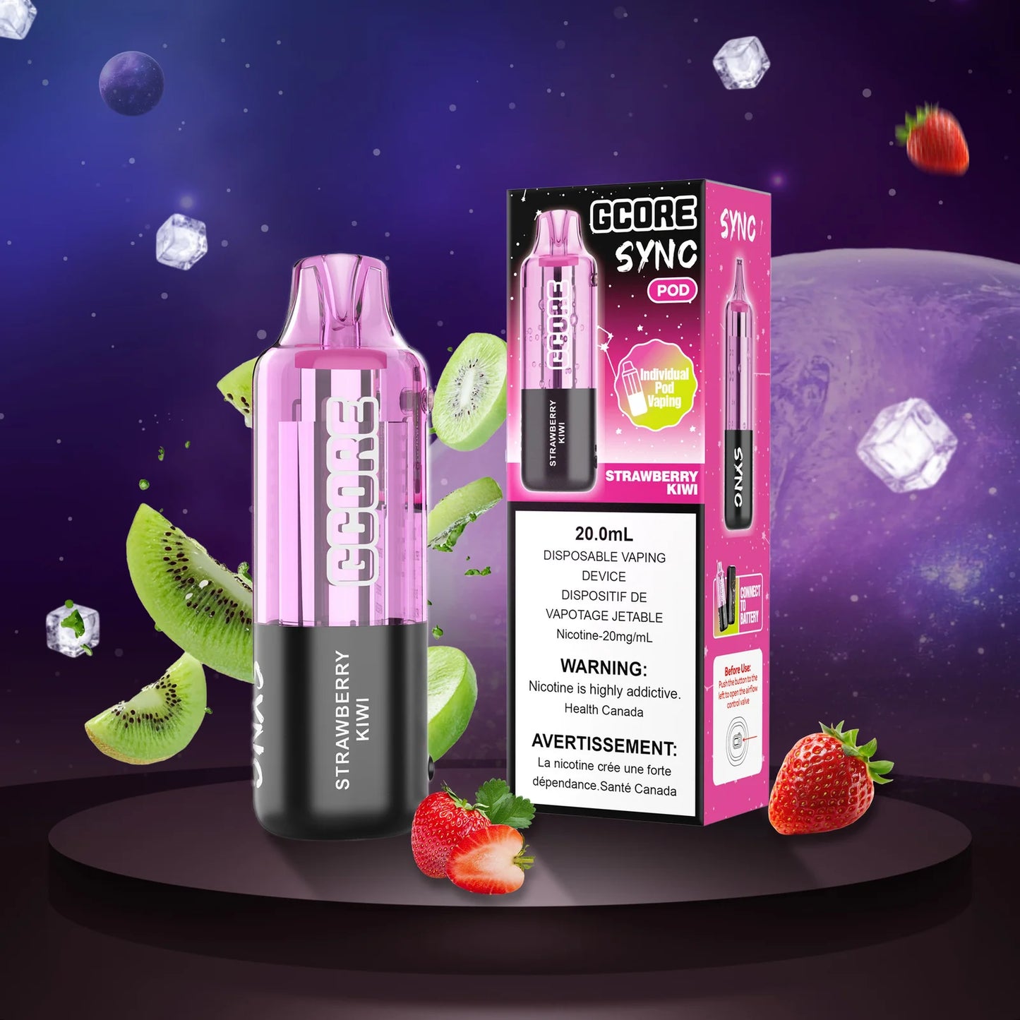 Gcore Sync Pod - Strawberry Kiwi
