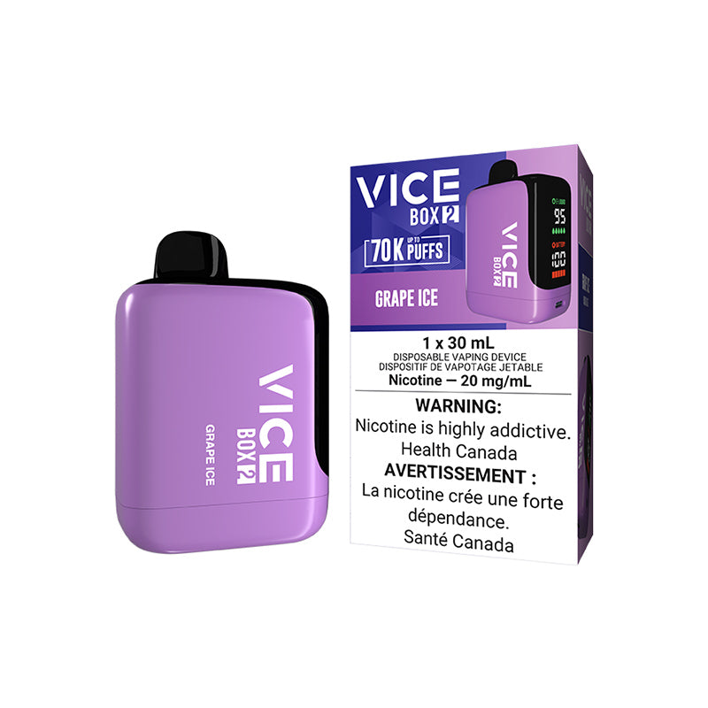 VICE BOX 2 DISPOSABLE - GRAPE ICE