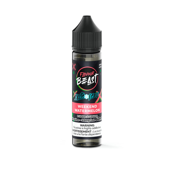 Flavour Beast E-Liquid (20mg/60mL) - Weekend Watermelon (ICED)