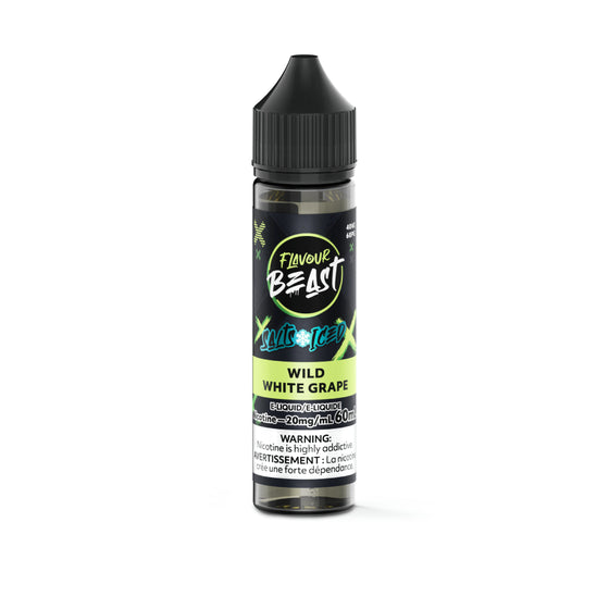 Flavour Beast E-Liquid (20mg/60mL) - Wild White Grape (ICED)